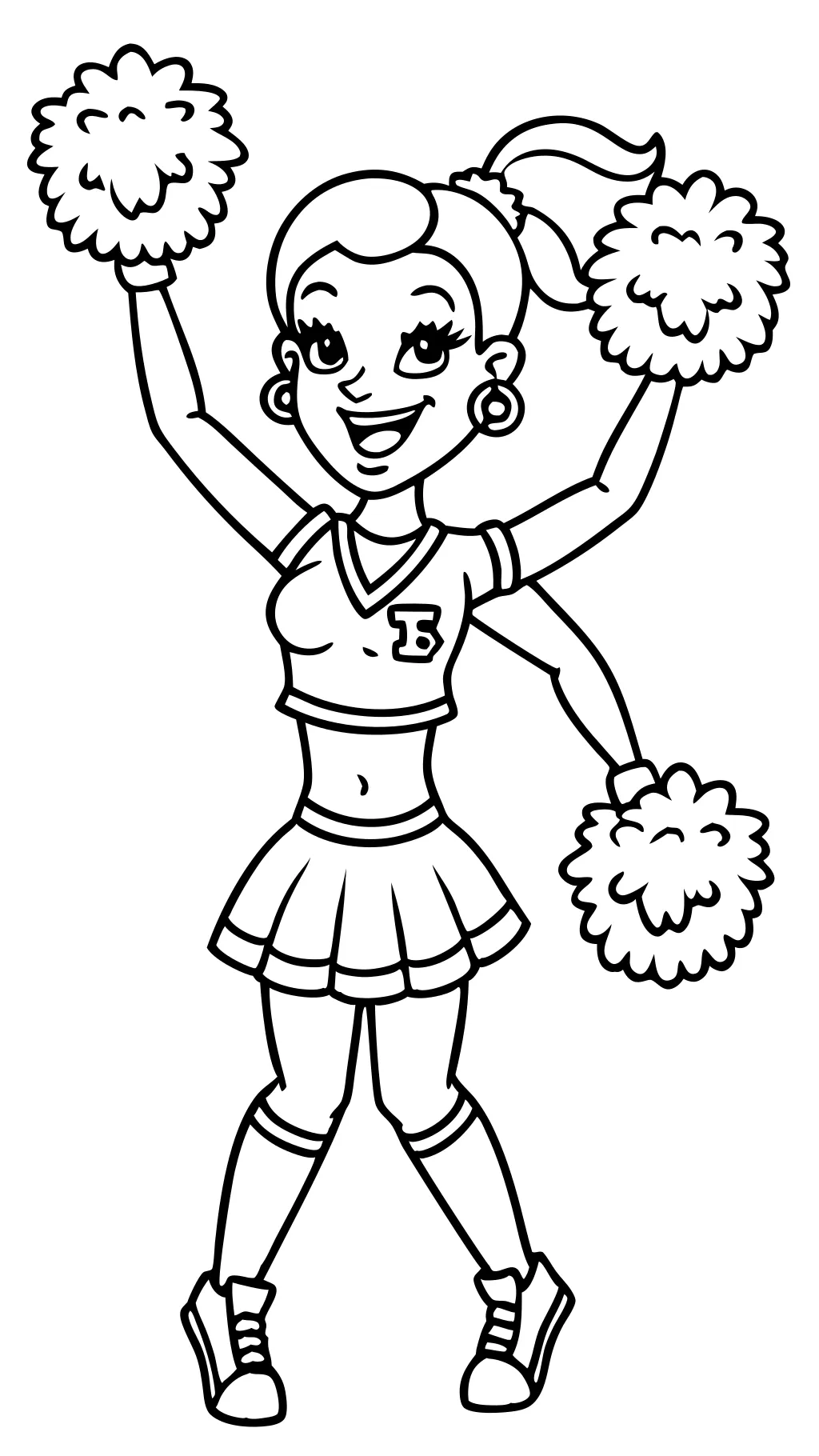 coloriages de pom-pom girl imprimables